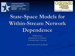 State-Space Models for Within-Stream Network Dependence