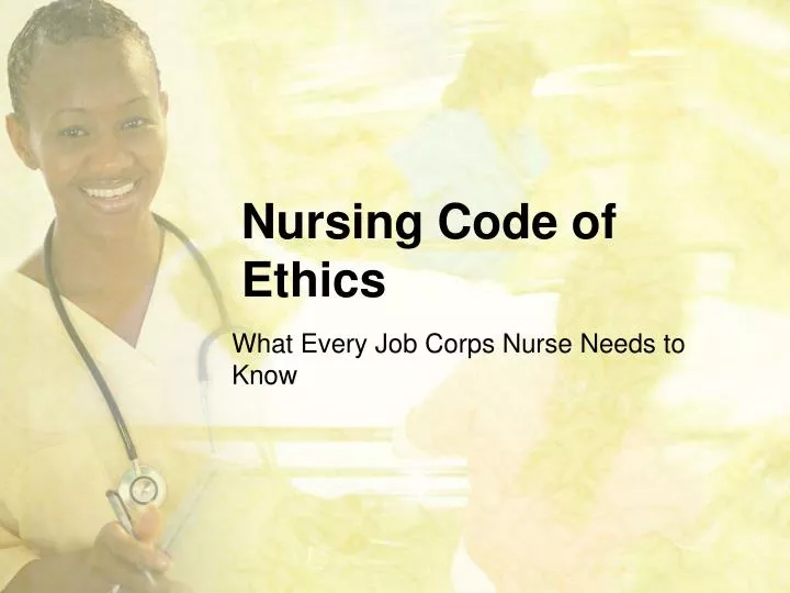 nursing code of ethics
