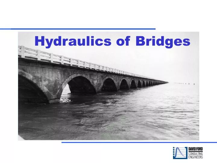 hydraulics of bridges