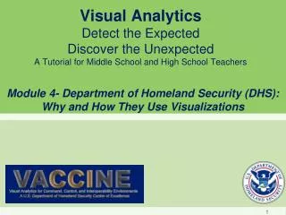 Module 4- Department of Homeland Security (DHS): Why and How They Use Visualizations