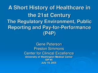 Gene Peterson Preston Simmons Center for Clinical Excellence