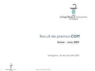 recull de premsa coft