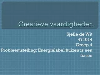 creatieve vaardigheden