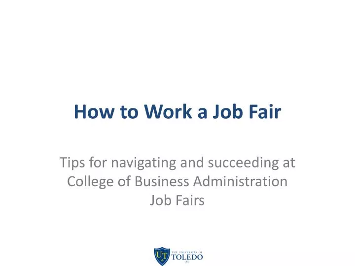 how to work a job fair