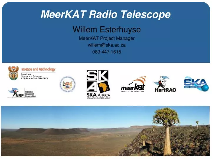 meerkat radio telescope