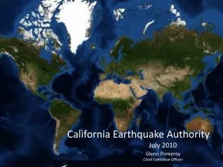 California Earthquake Authority July 2010