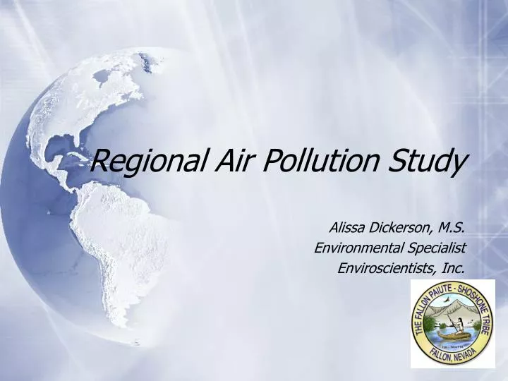 regional air pollution study