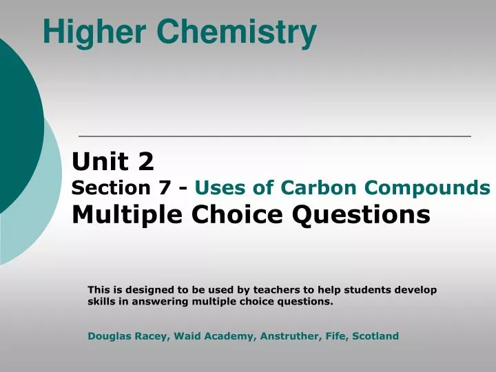 higher chemistry