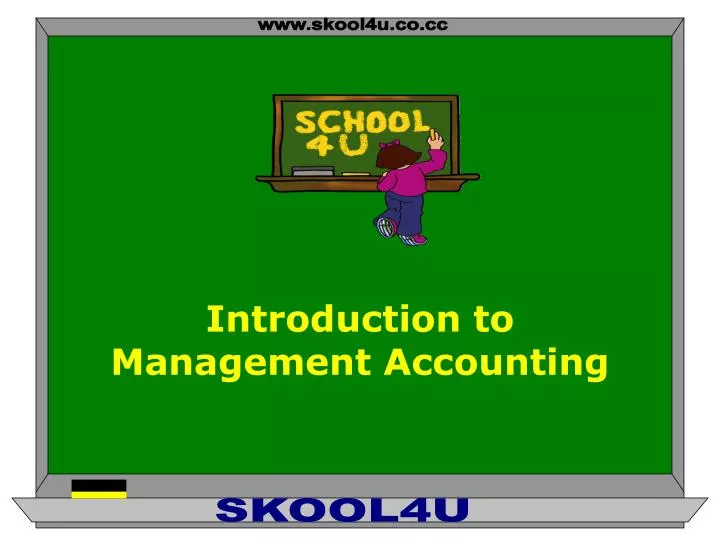 introduction to management accounting