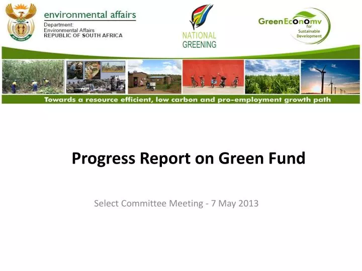 progress report on green fund