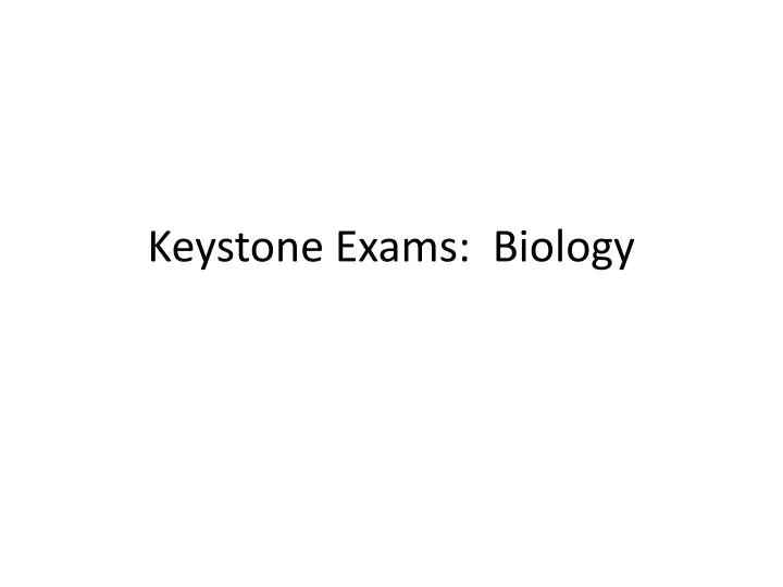 keystone exams biology