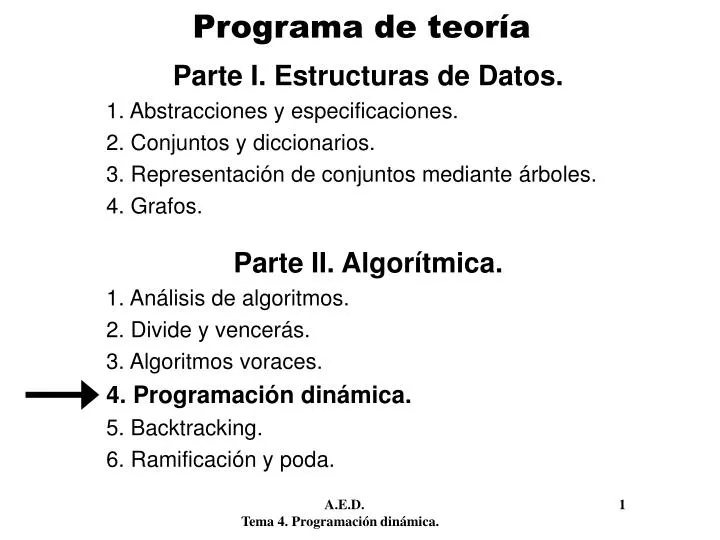 programa de teor a