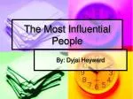 The Most Influential People - slide 1