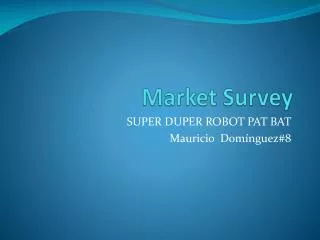 market survey