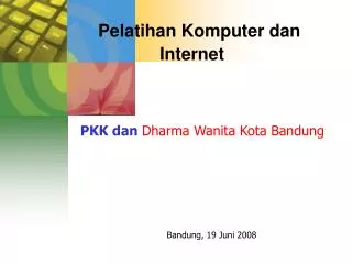 pelatihan komputer dan internet