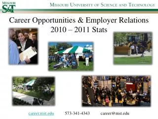Career Opportunities &amp; Employer Relations 2010 – 2011 Stats