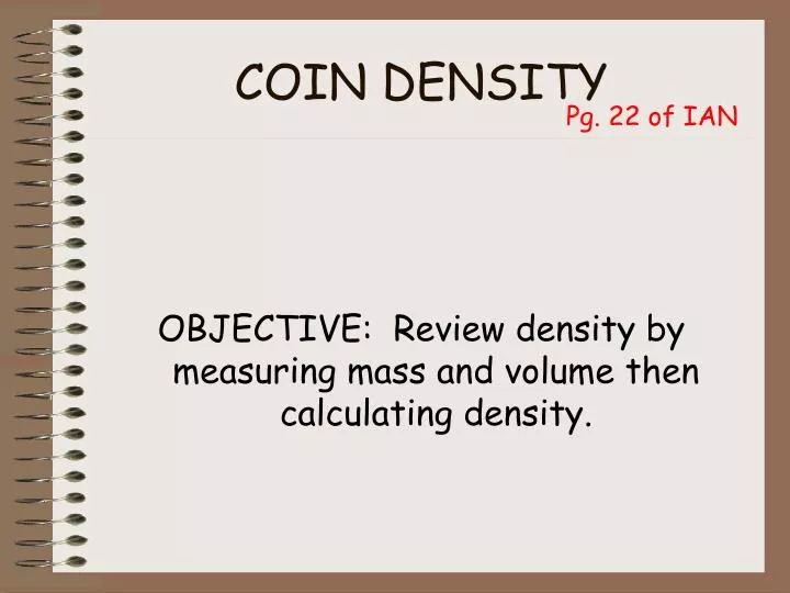 coin density