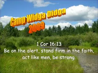 Camp Widga Didga 2009