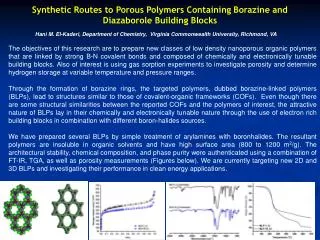 Synthetic Routes to Porous Polymers Containing Borazine and Diazaborole Building Blocks