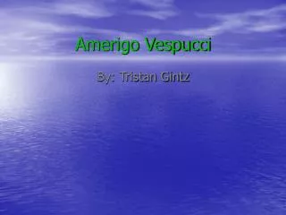 Amerigo Vespucci