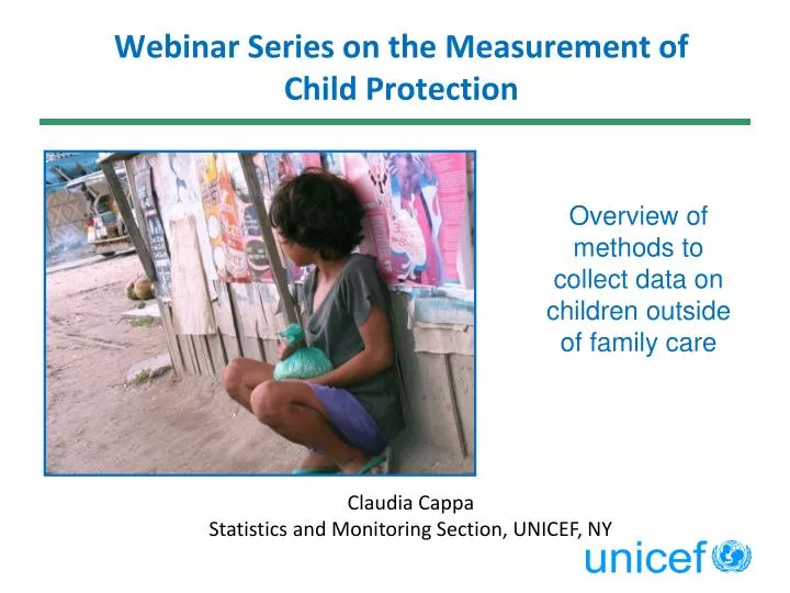 webinar series on the measurement of child protection
