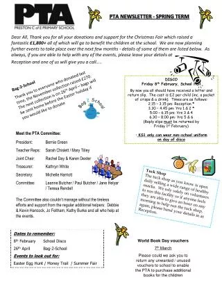 pta newsletter spring term