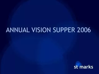 ANNUAL VISION SUPPER 2006