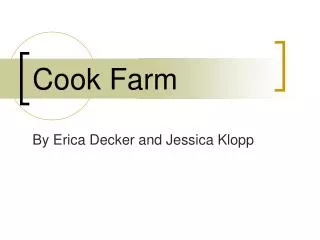 Cook Farm