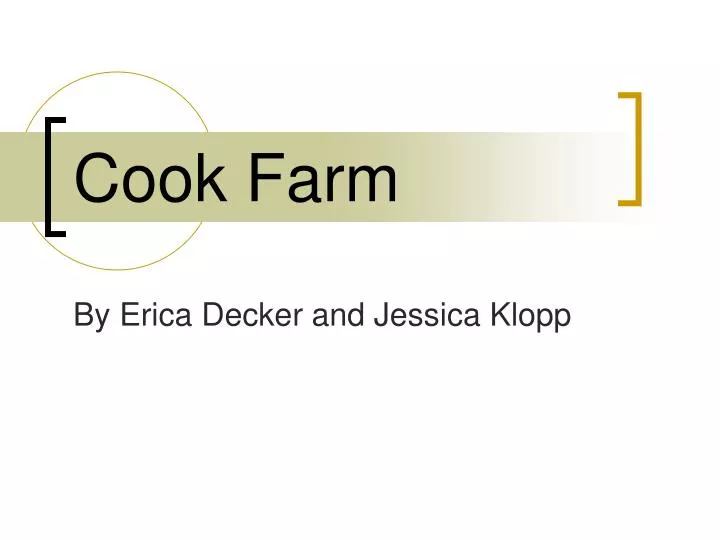 cook farm