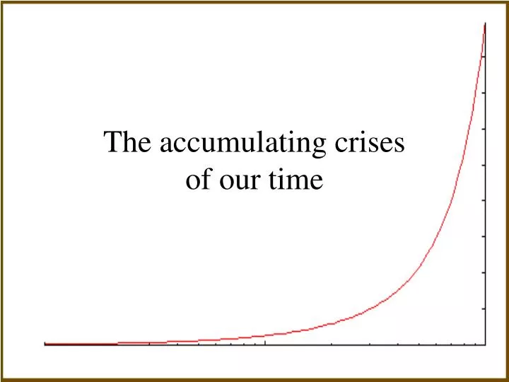 the accumulating crises of our time