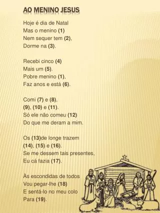 ao menino jesus