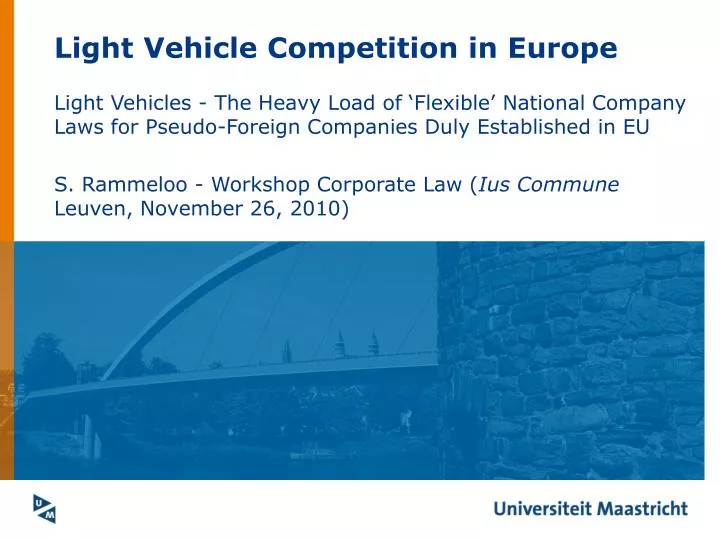 light vehicle competition in europe