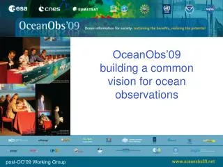 OceanObs’09 building a common vision for ocean observations