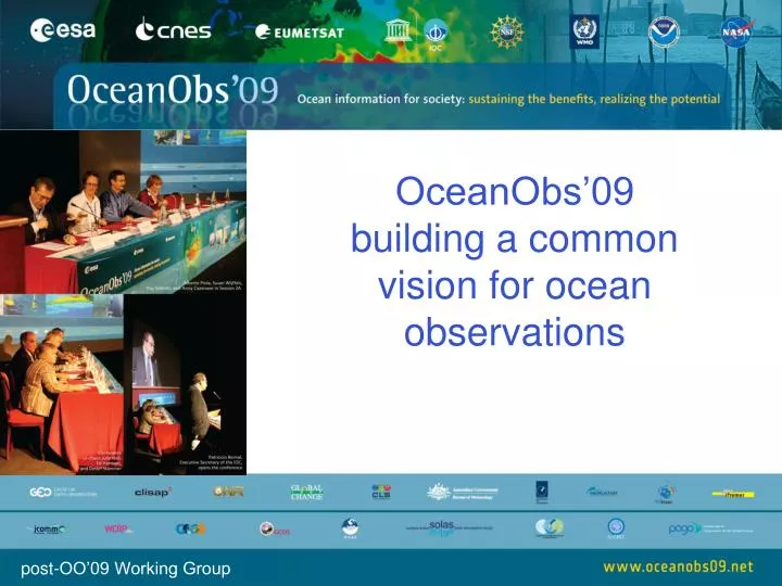 oceanobs 09 building a common vision for ocean observations