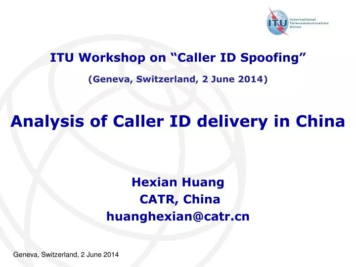 analysis of caller id delivery in china