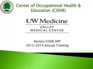 Center of Occupational Health &amp; Education (COHE)