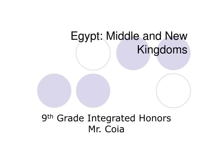 egypt middle and new kingdoms