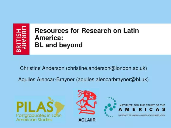 resources for research on latin america bl and beyond