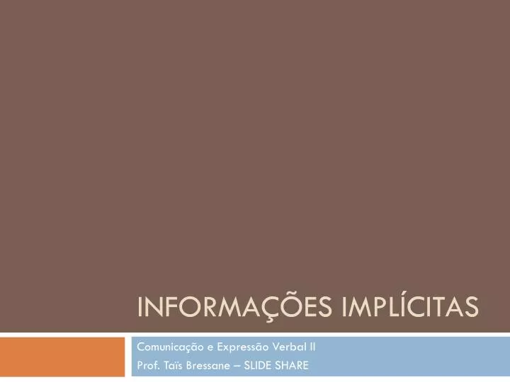 informa es impl citas