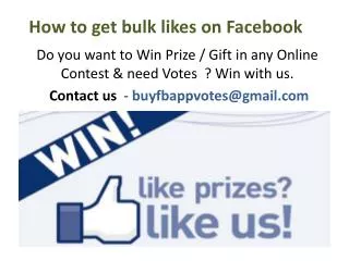How to get bulk likes on Facebook