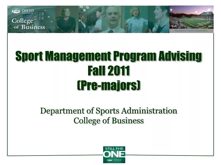 sport management program advising fall 2011 pre majors