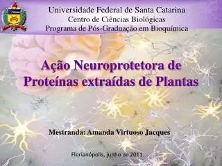 AÃ§Ã£o Neuroprotetora de ProteÃ­nas extraÃ­das de Plantas