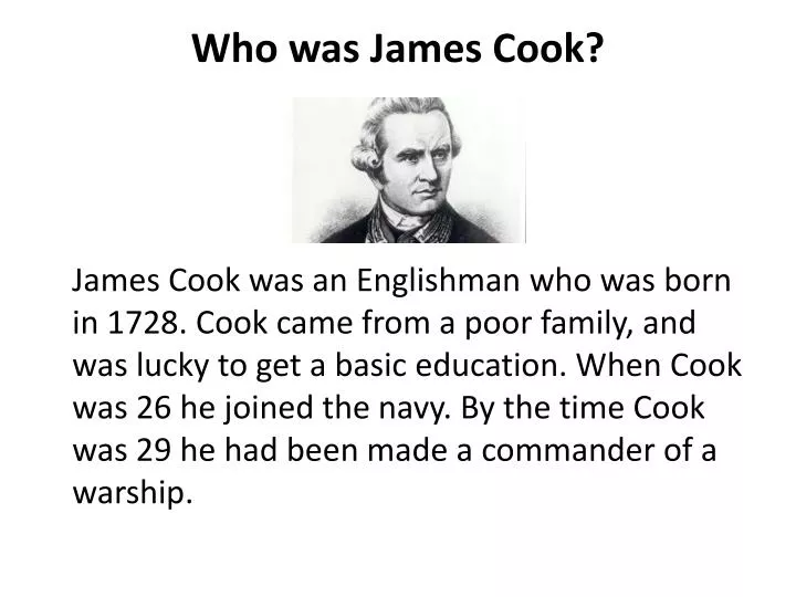 who was james cook