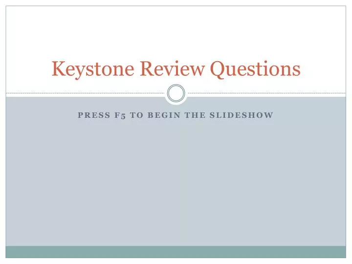 keystone review questions