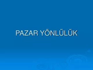 pazar y nl l k