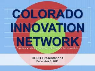 OEDIT Presentations December 8, 2011