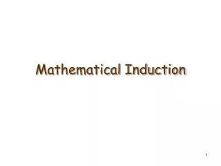 Mathematical Induction
