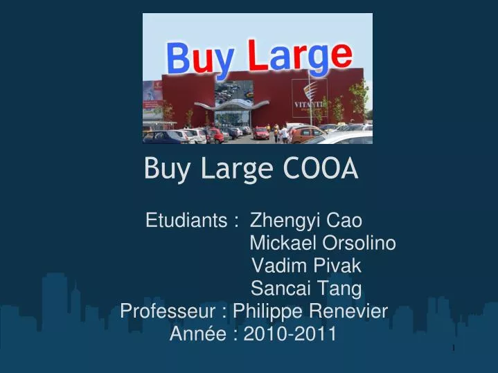 buy large cooa