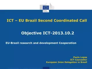 ICT â€“ EU Brazil Second Coordinated Call