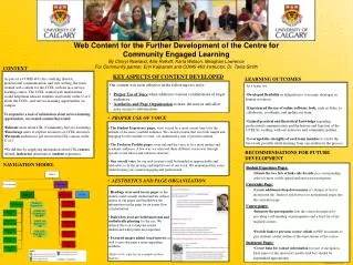 Web Content for the Further Development of the Centre for Community Engaged Learning